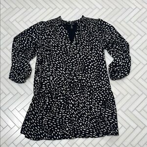 AQUA Black and White Women's Dress